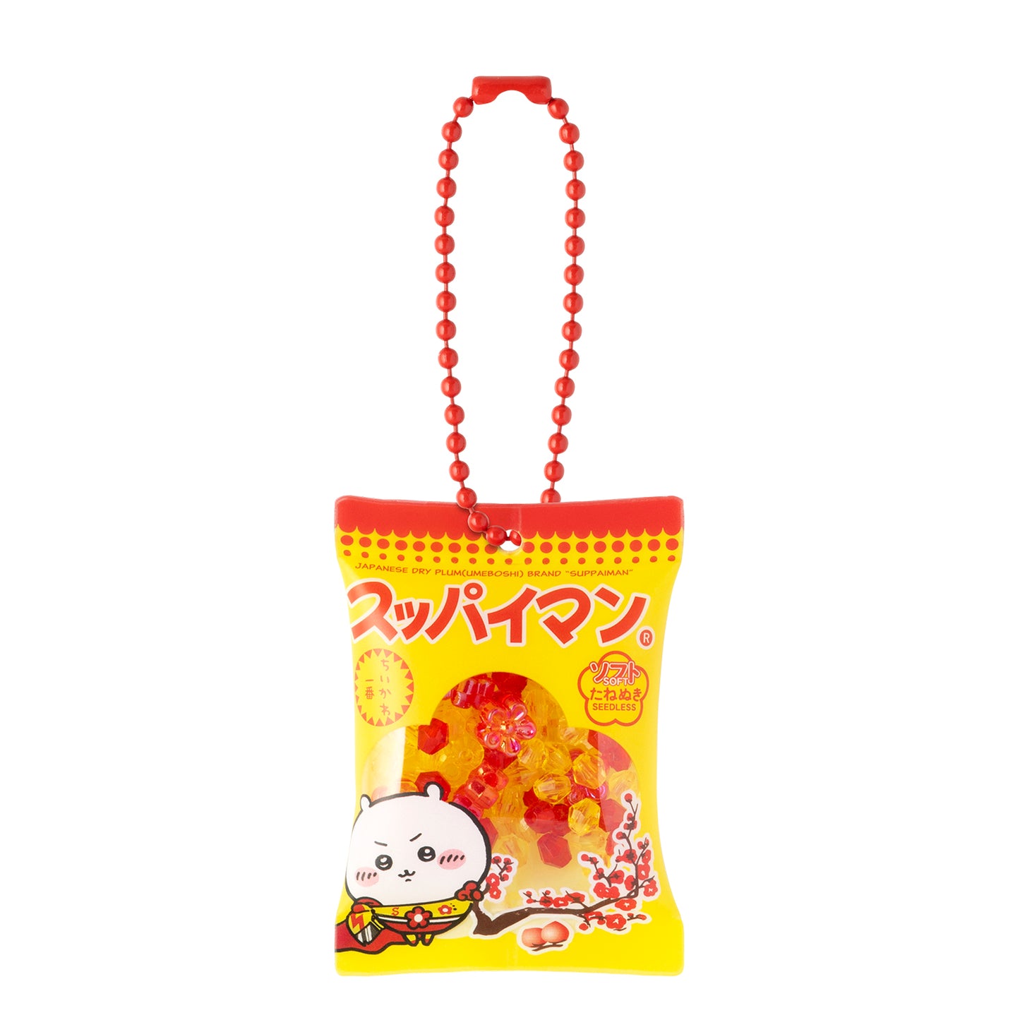 ちいかわ×スッパイマン　シーサーのおみやげやさん　シャカシャカおかしキーホルダー（ちいかわ・ハチワレ・うさぎ）