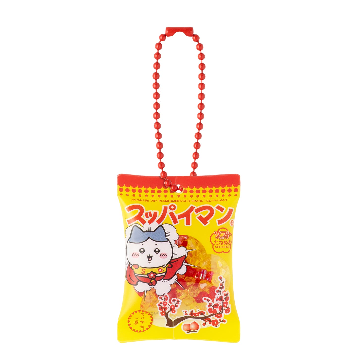 ちいかわ×スッパイマン　シーサーのおみやげやさん　シャカシャカおかしキーホルダー（ちいかわ・ハチワレ・うさぎ）