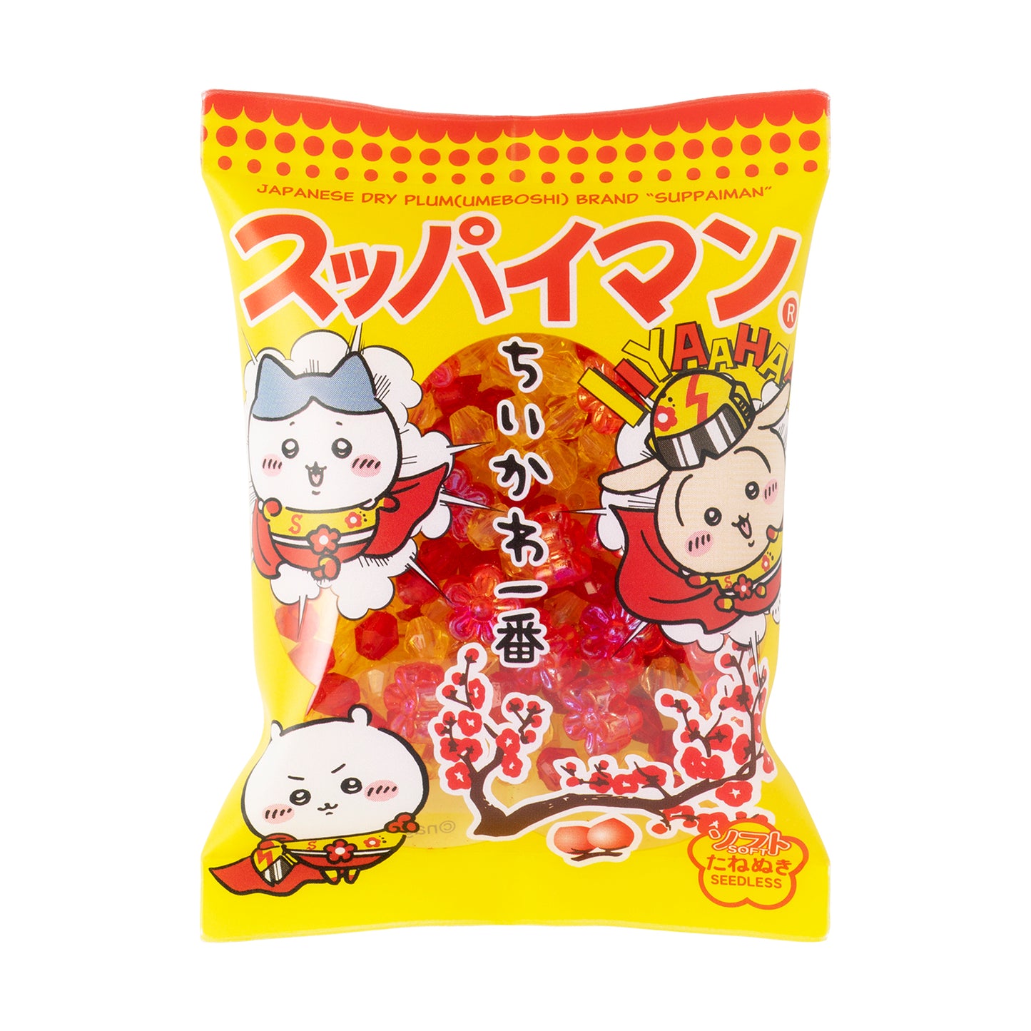 ちいかわ×スッパイマン　シーサーのおみやげやさん　シャカシャカおかしマグネット